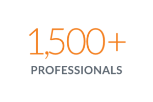 1500人以上のプロフェッショナル