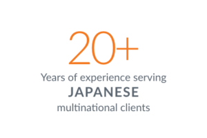 20年以上の日系クライアントへのサービス経験