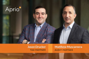 Jason Drucker and Matthew Muscarnera at Aprio