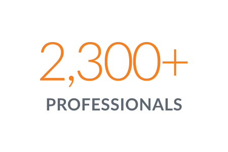 2 300 多名专业人员