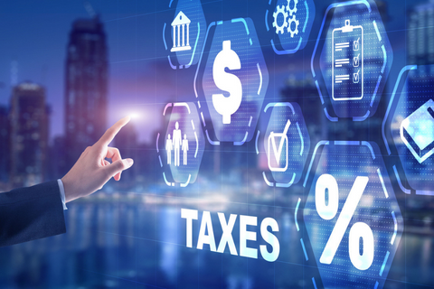 State and local tax digital view with icons