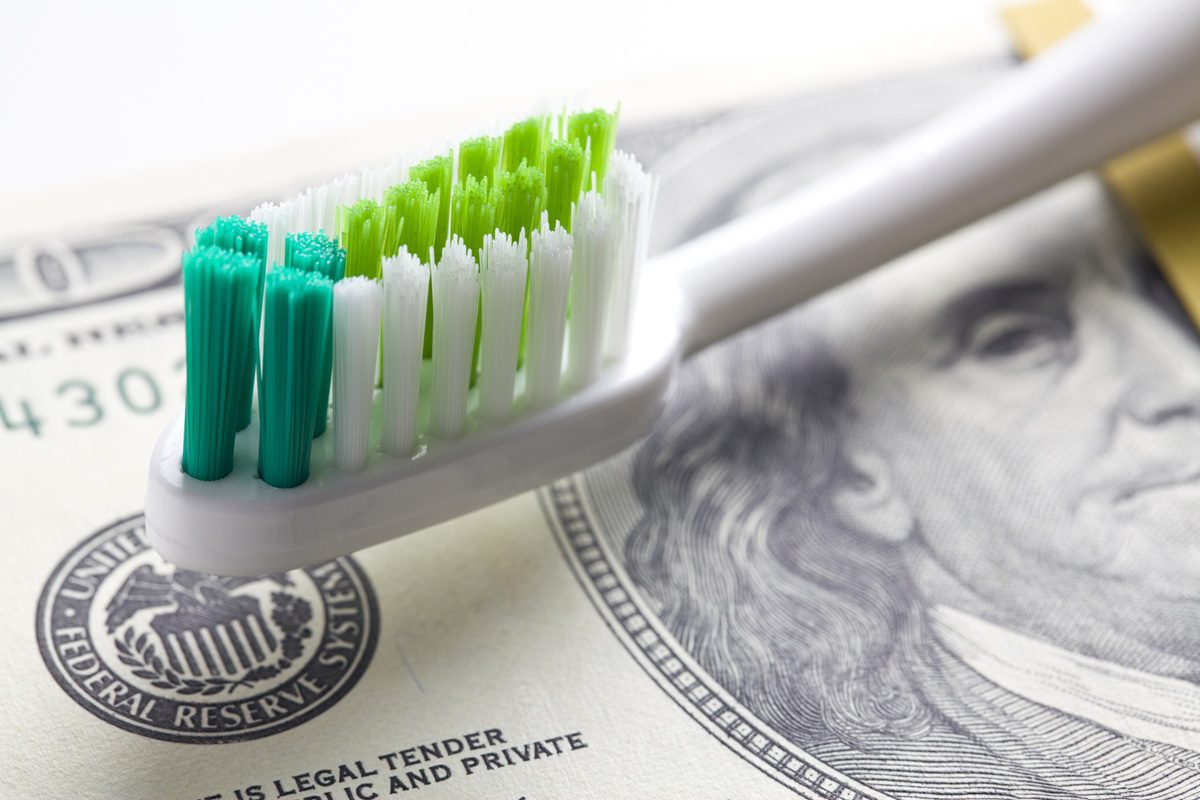 Concept for cost of dental care.