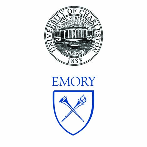 University of Charleston logo and emory logo