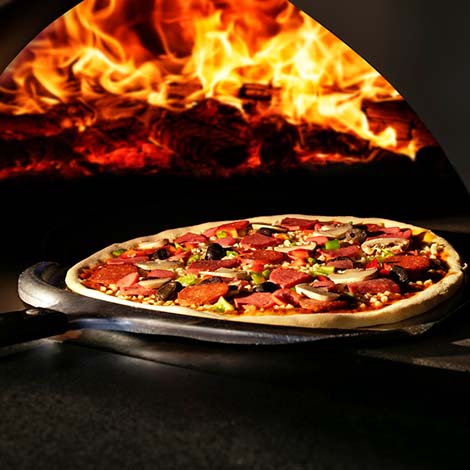 pizza and wood fired oven