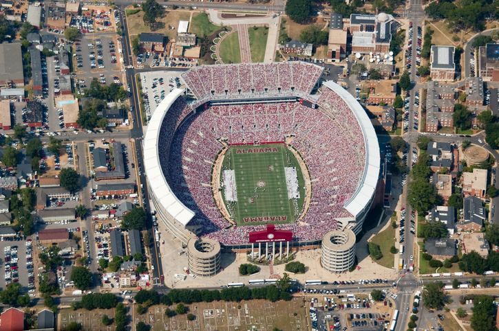 Tuscaloosa, Alabama, USA - September 9, 2006: A sell out crowd fills Bryant-Denny Stadium, home of the University of Alabama Crimson Tide football team, for the season opener against Vanderbilt University.