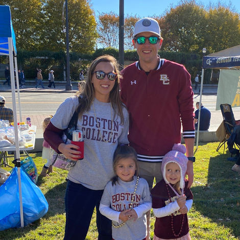 Brian Matthews with family