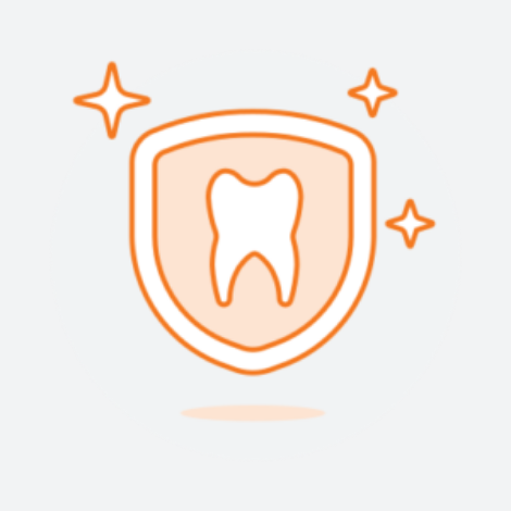 Dental - Tooth and Sheild Icon