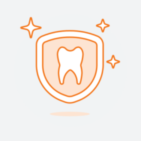 Dental - Tooth and Sheild Icon Dental - Tooth and Sheild Icon