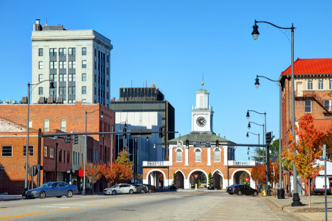 North Carolina town square