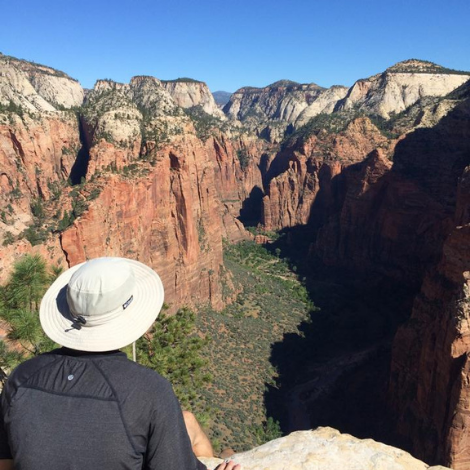 Hiking in the great outdoors