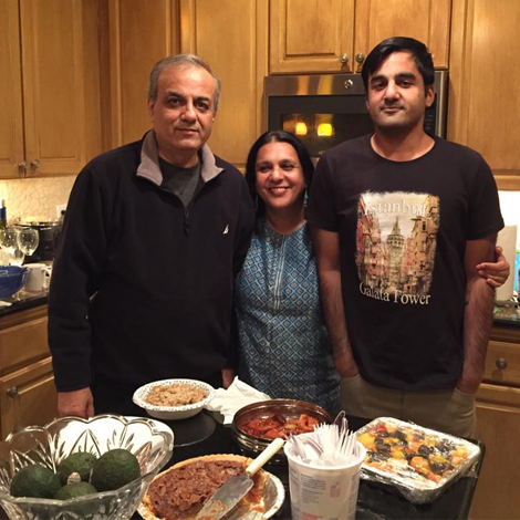 Sharmila Chatterjee with family