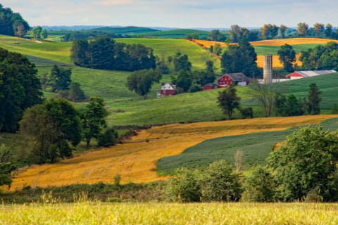 Farm land in Ohio