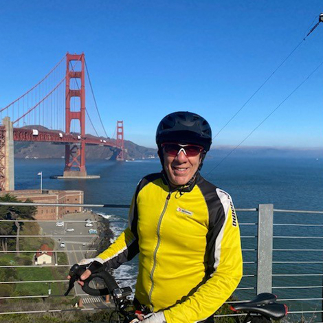 HowardZangwill-NotWork Howard Zangwill biking
