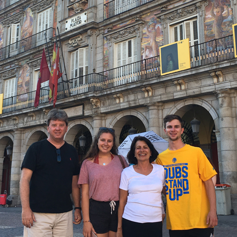 Tom Neff with family abroad