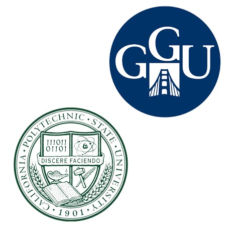 Cal Tech and Golden Gate University logos