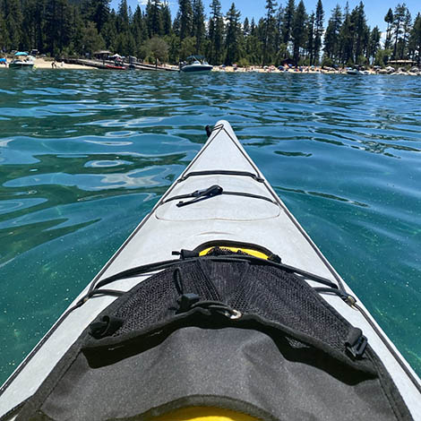 camping-and outdoors kayak on the water