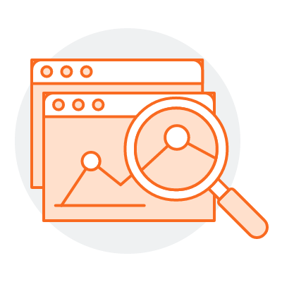 streamlinehq-statistic-research-product-development-400 digital illustration of searching through data