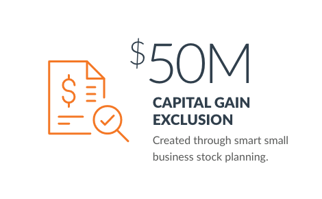 $50 Million Capital Gain Exclusion results