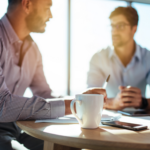 two investors conducting a meeting