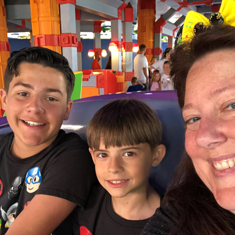 AmandaFuller-NotWork Amanda at Disney World with nephews