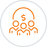 people and money icon