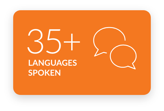 35+ languages spoken