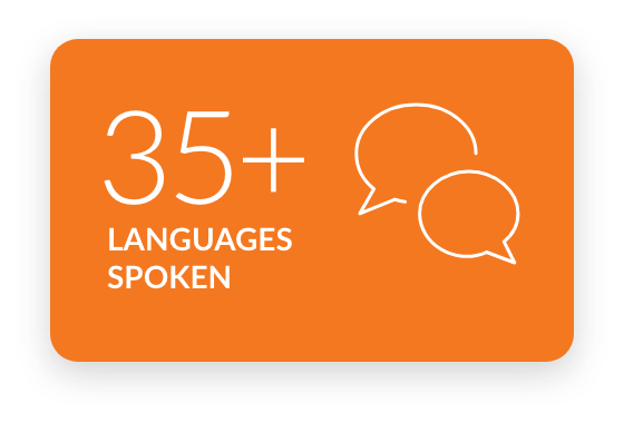 35+languages-CalloutCard 35+ languages spoken