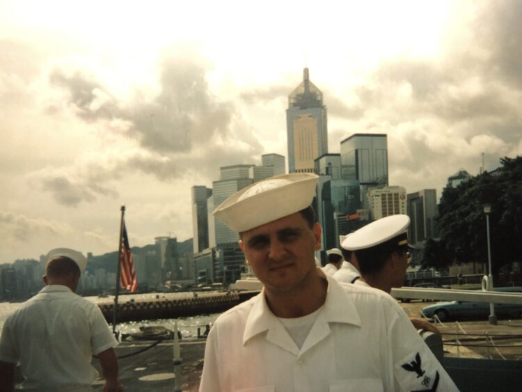 Brent McDaniel in the US Navy