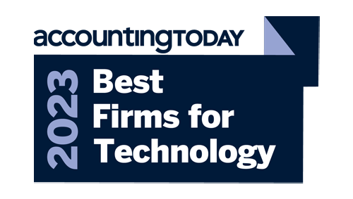 2023 Recognized Leader - Accounting Today Best Firms for Technology