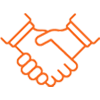Shaking hands icon