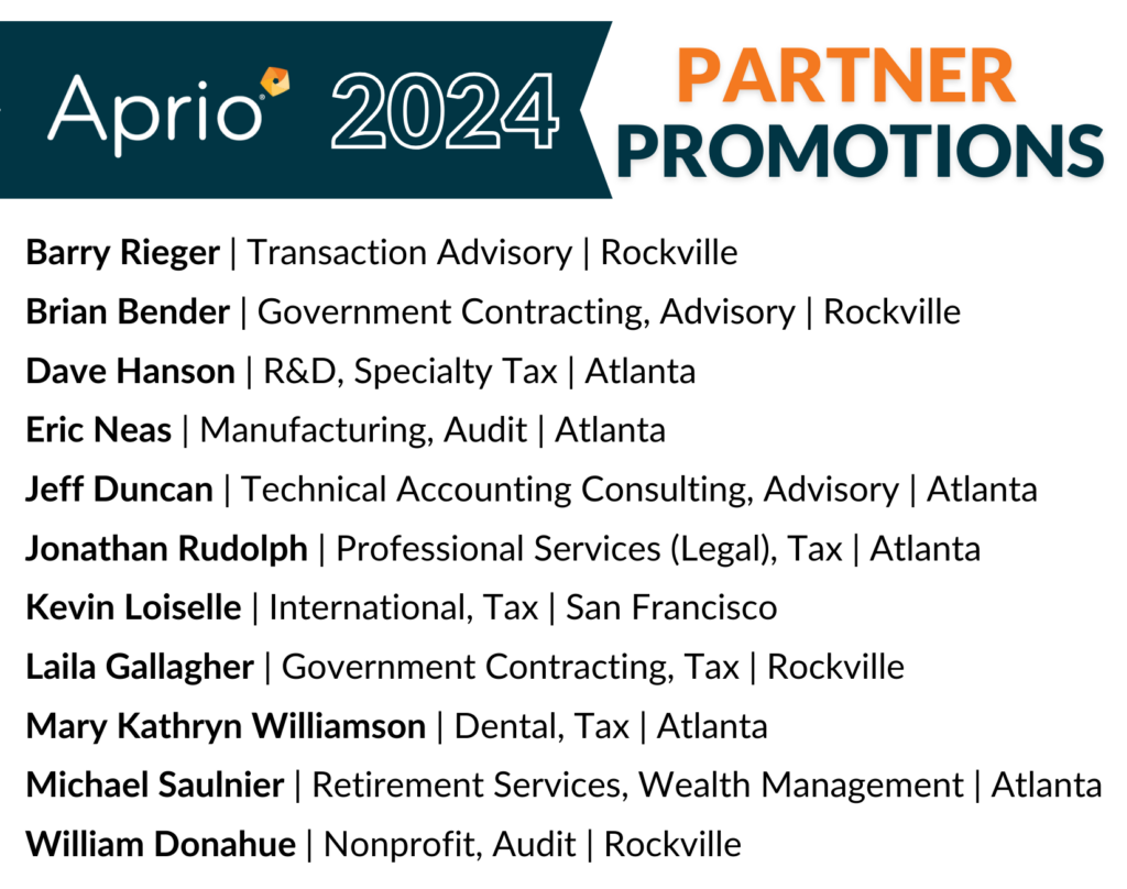 2024 Partner Promotions List Flyer