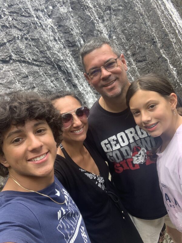Nina Daigle with family