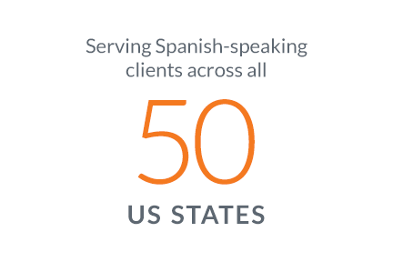 Serving Spanish-speaking clients across all 50 U.S. states