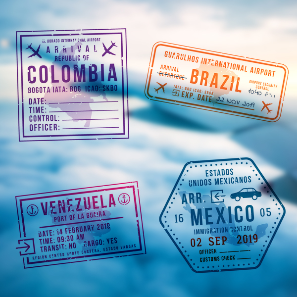 Travel stamps