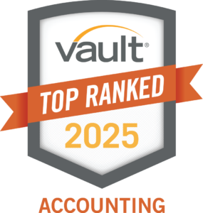 2025 Vault Top Ranked Accounting award