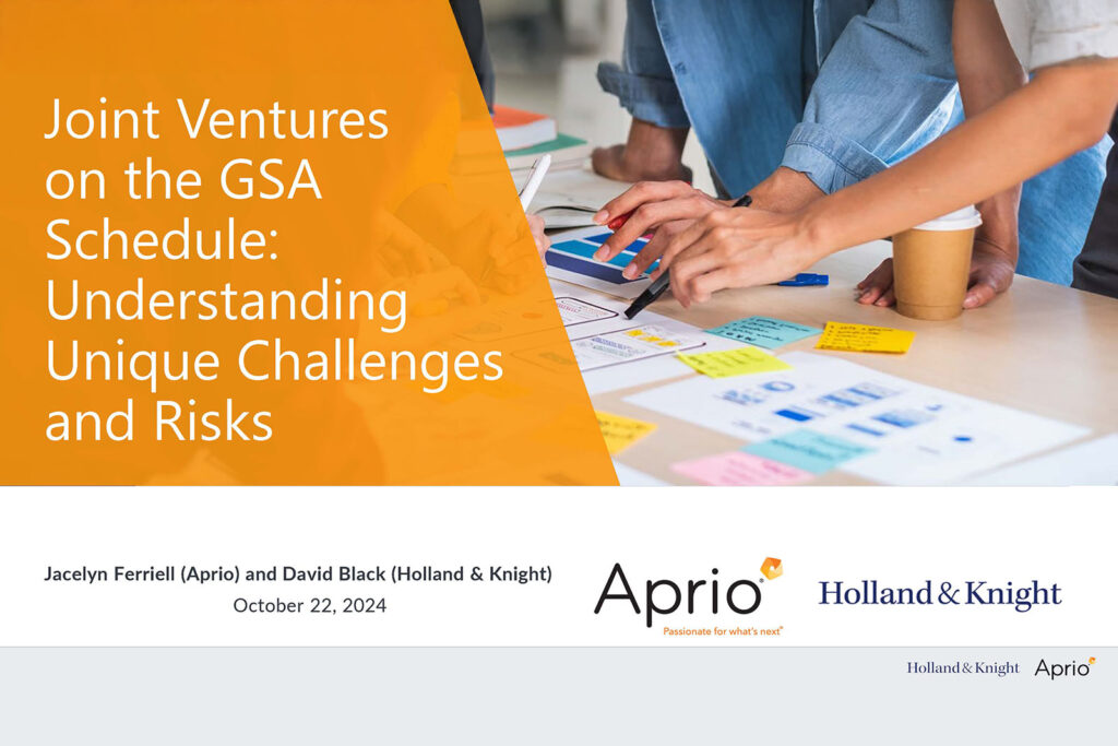 Joint ventures on the GSA Schedule: Understanding Unique Challenges and Risks
