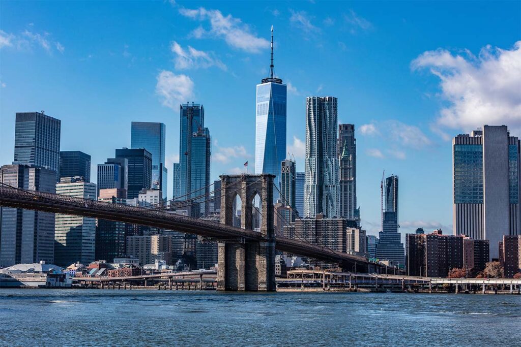 New York view of city