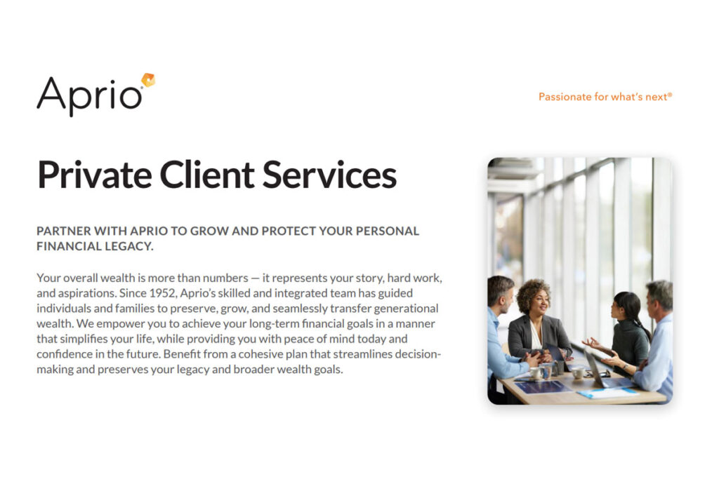 Private Client Services - Cover Photo