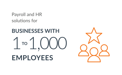 Payroll and HR solutions for businesses with 1 to 1,000 employees