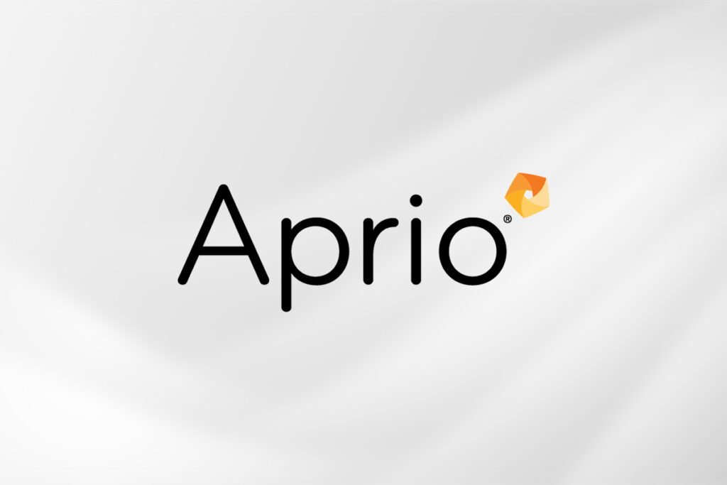 Aprio logo on abstract background