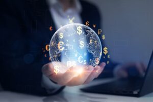 Money transfers from different currencies internationally and currency exchange. Online banking and interbank payment.