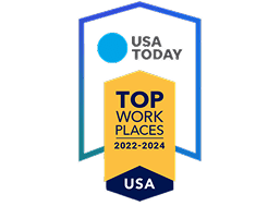 Award logo that reads 