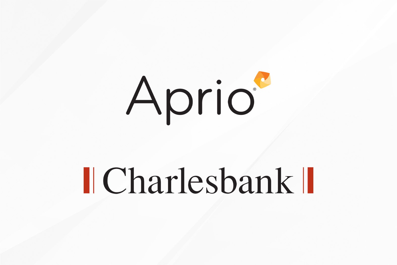 Aprio and Charlesbank logos displayed on a white background.