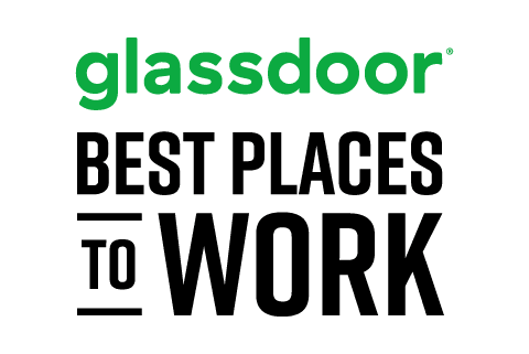 Glassdoor Best Places to Work logo displayed in green and black text on a light background.