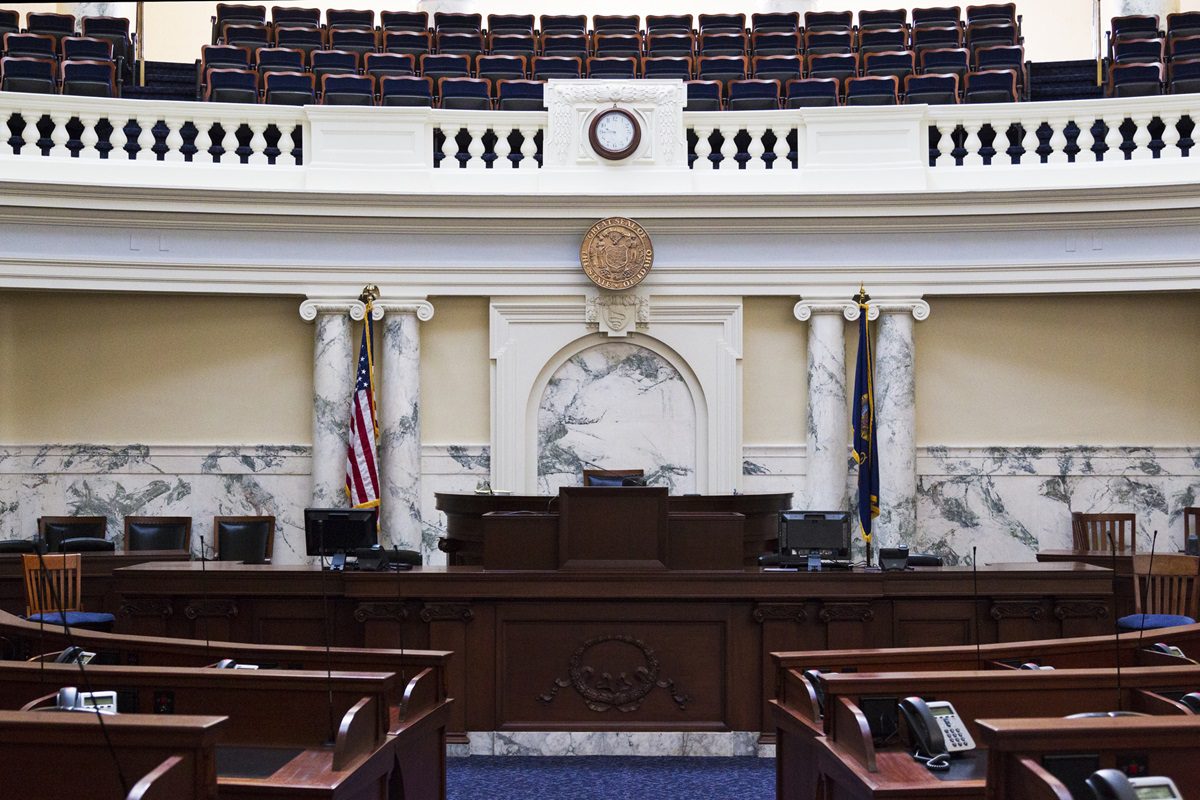 House of Representatives at the Idaho State Capitol Building in Boise, Idaho, USA.