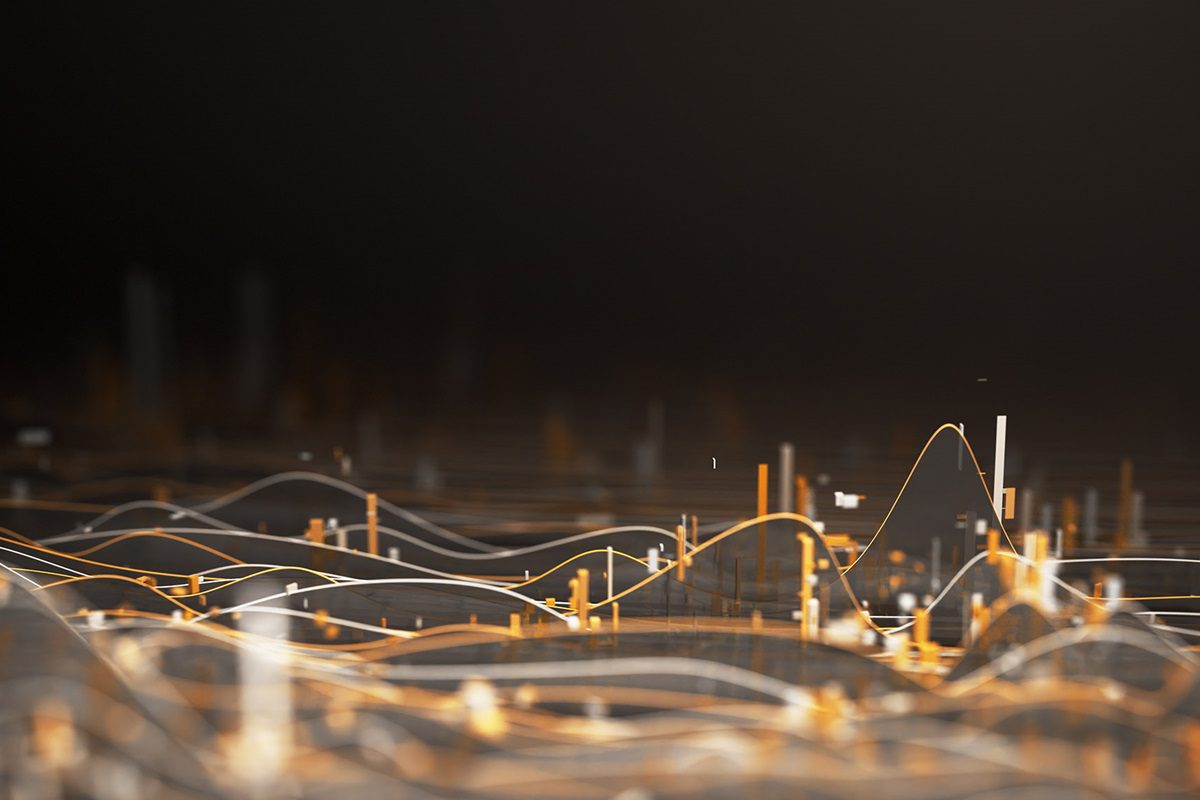 Digitally generated image, perfectly usable for all kinds of topics related to financial technology, business and economy, user statistics or data science.