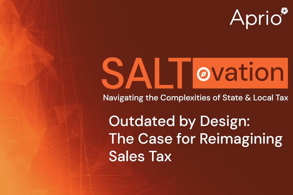 Outdated by Design: The Case for Reimagining Sales Tax