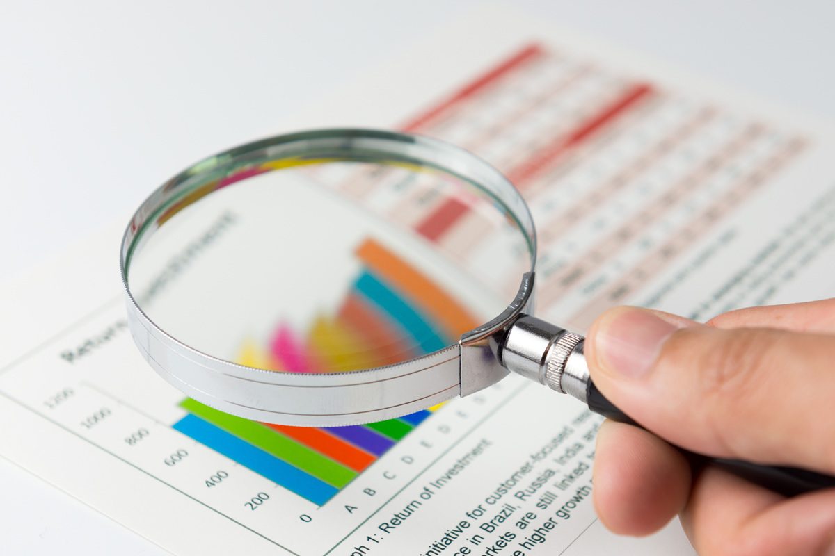 Analysing financial data with a magnifying glass