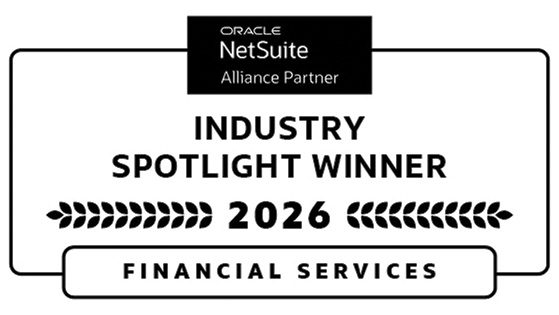 NetSuite Industry Spotlight Winner 2026 - Financial Services