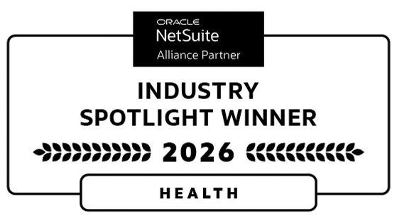 NetSuite Industry Spotlight Winner 2026 - Health